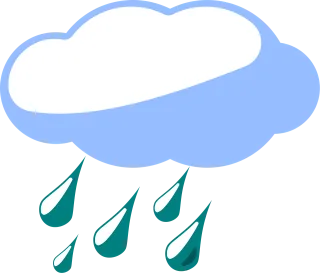 Cloud Rain Weather Stickdatei – Natur
