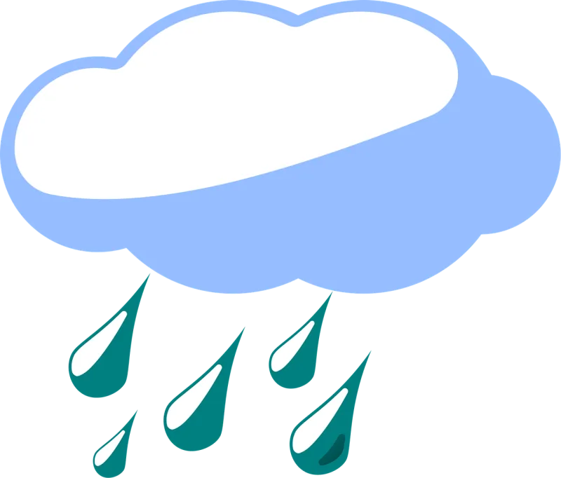 Cloud Rain Weather Stickdatei – Natur