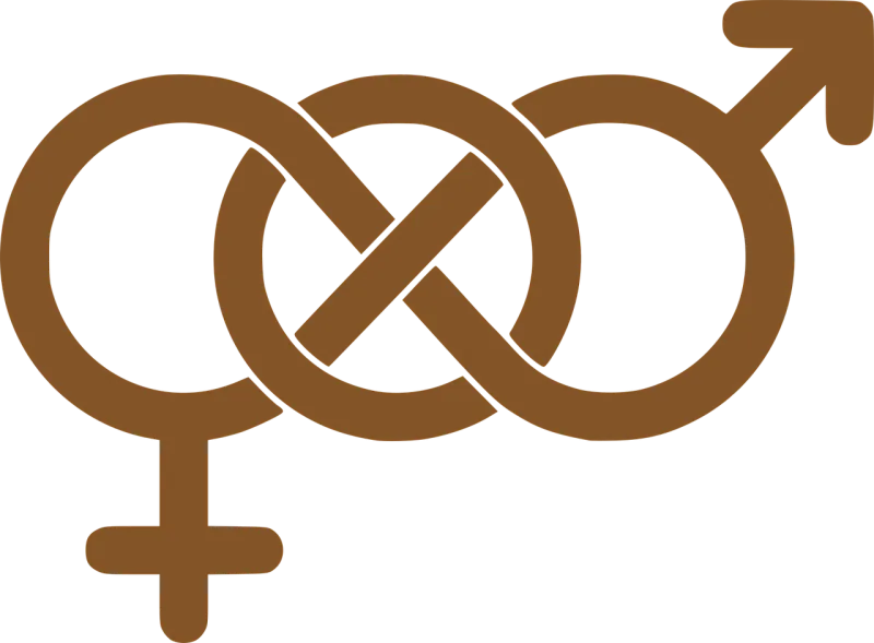 Male Female Symbols Stickdatei – Herzen & Liebe