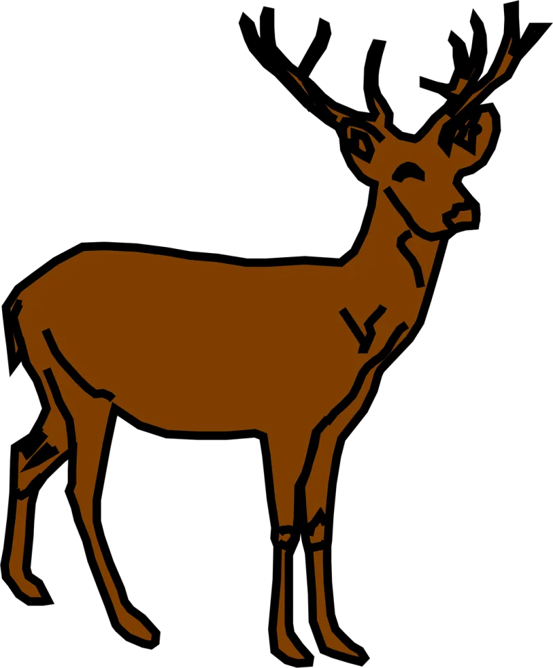 Reindeer Deer Animal Stickdatei – Weihnachten