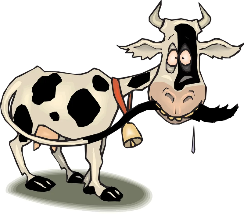 Cow Black White Stickdatei – Weihnachten