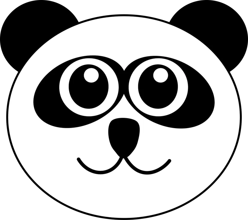 Panda Bear Animal Stickdatei – Tiere
