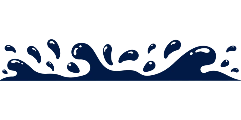 Splash Line Blue Stickdatei – Natur