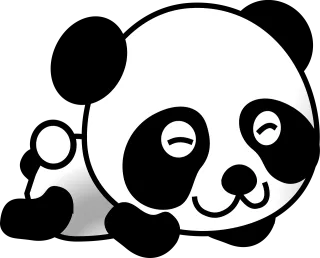 Panda Giant panda Bear Stickdatei