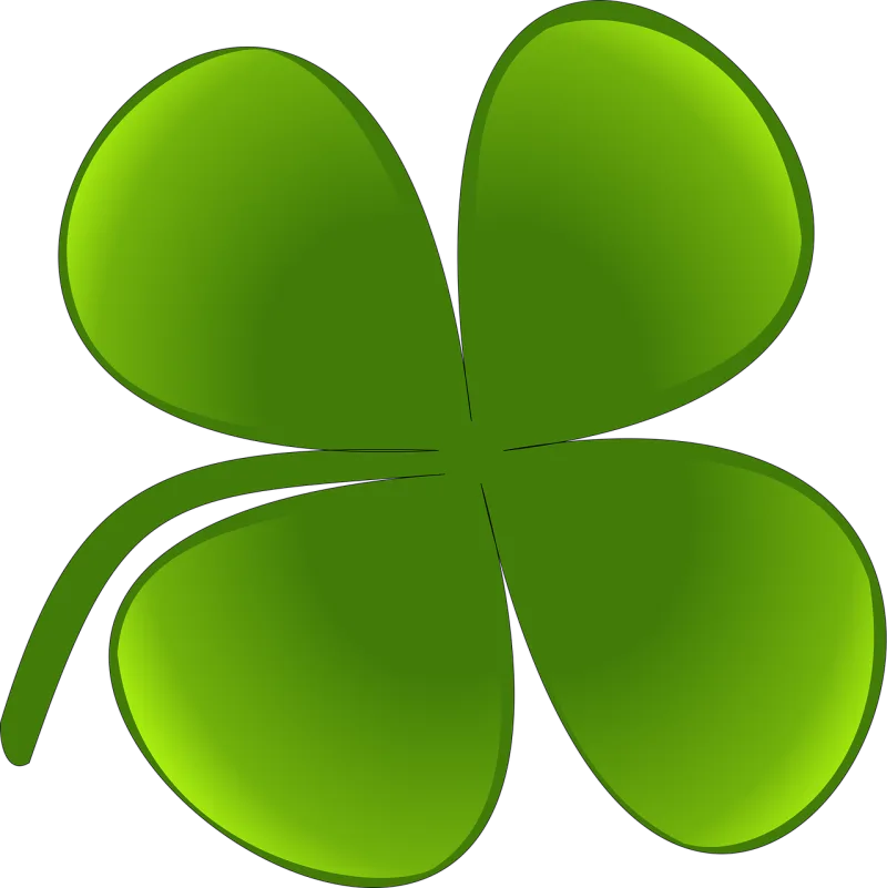 Shamrock Four leaf clover Irish Stickdatei – Natur