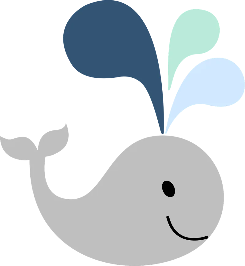 Whale Spraying Spray Stickdatei – Sport