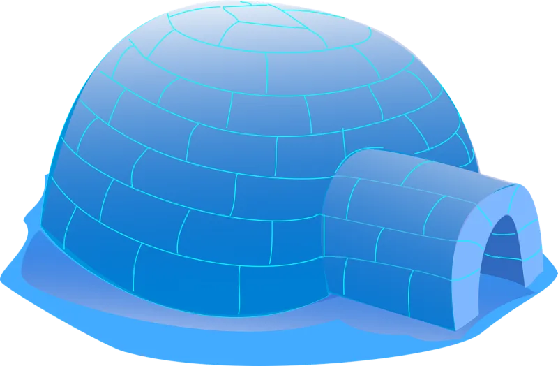 Igloo Snow Ice Stickdatei – Weihnachten