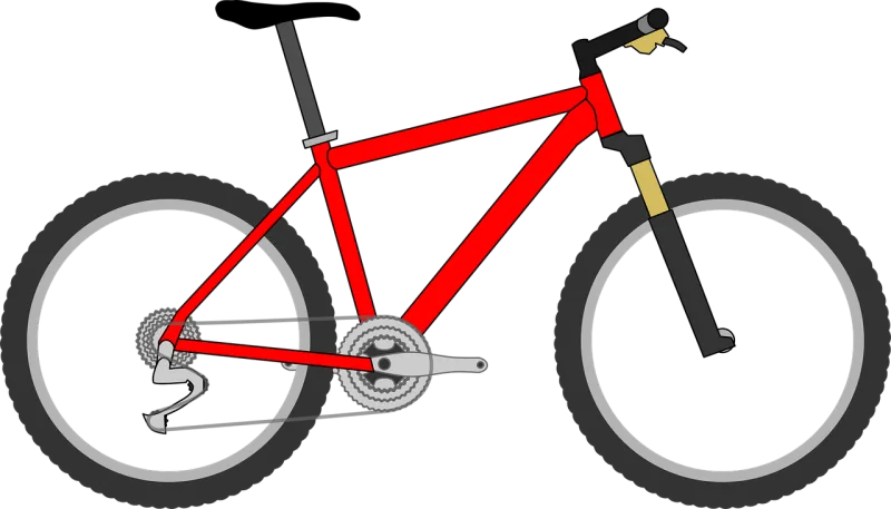 Bicycle Red Bike Stickdatei – Fahrzeuge