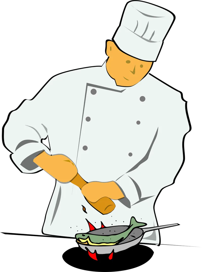 Chef Frying Fish Stickdatei – Fahrzeuge