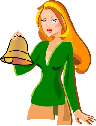 Girl Lady Bell Stickdatei
