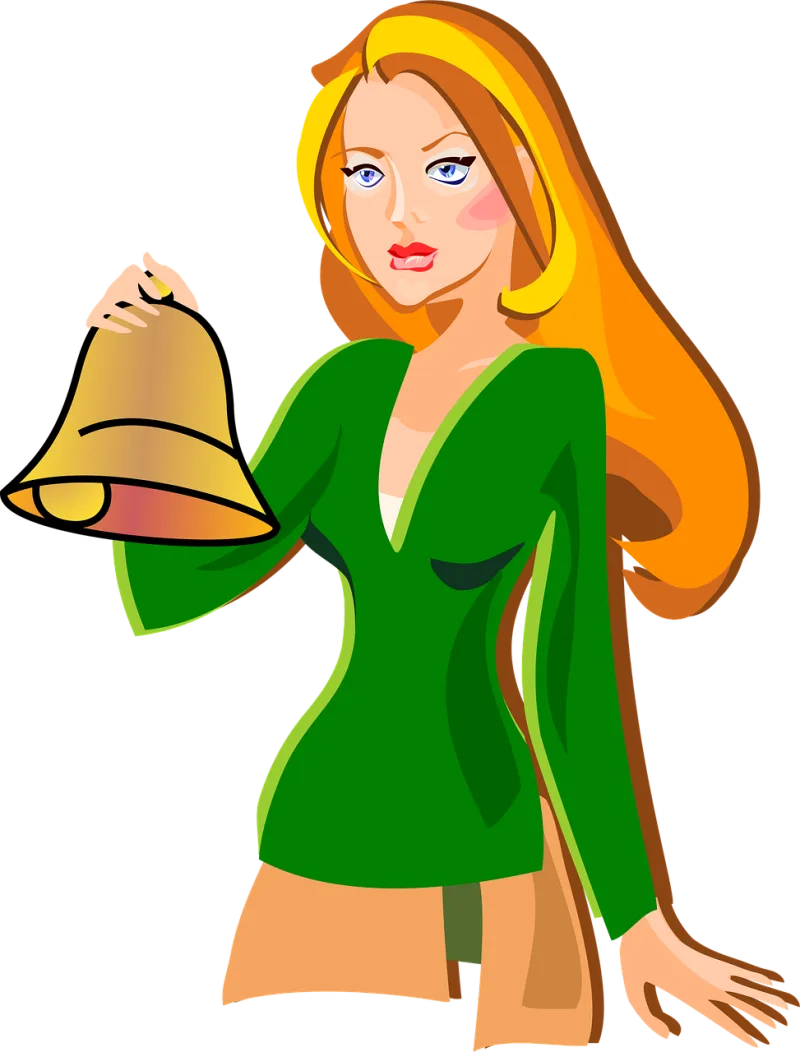 Girl Lady Bell Stickdatei – Weihnachten