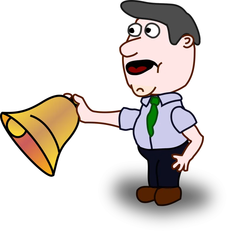 Man Bell School bell Stickdatei – Weihnachten