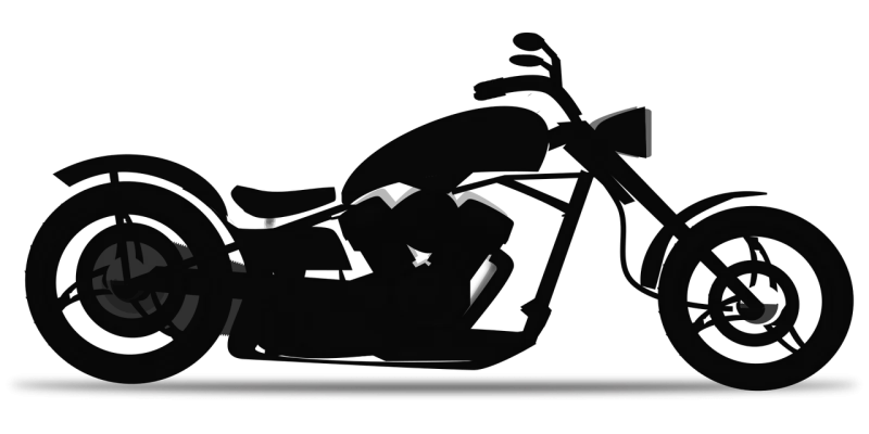 Chopper Motorbike Motorcycle Stickdatei – Fahrzeuge