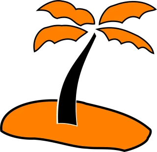 Palm Tree Sand Stickdatei