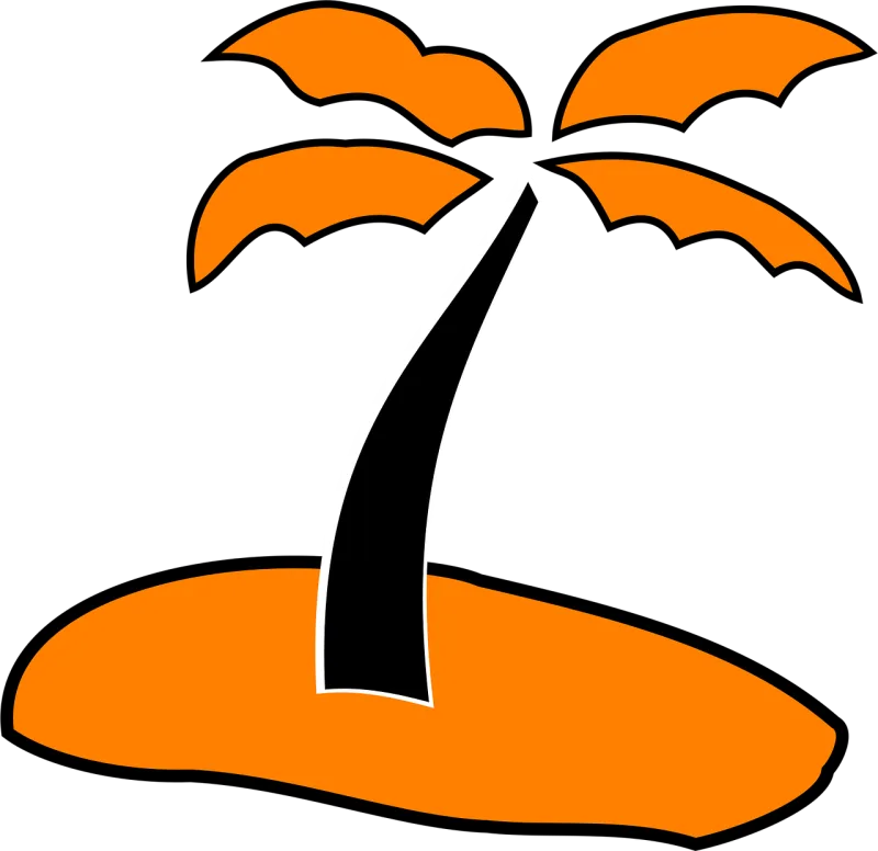 Palm Tree Sand Stickdatei – Natur