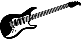 Guitar Electric Music Stickdatei