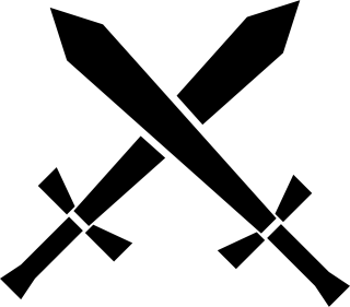 Swords Crossed Black Stickdatei