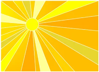 Sun Rays Nature Stickdatei