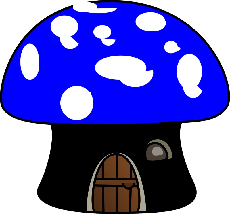 Mushroom House Igloo Stickdatei – Natur