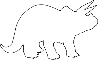 Triceratops Dinosaur Herbivorous Stickdatei