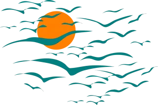 Sunset Glow Sun Stickdatei