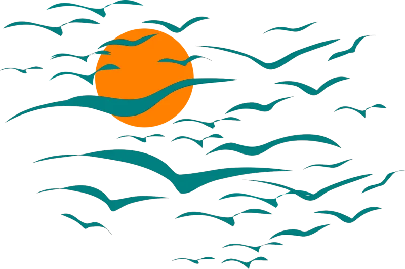 Sunset Glow Sun Stickdatei – Natur