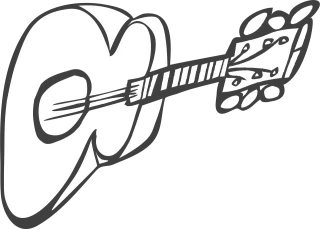 Guitar Instrument Music Stickdatei