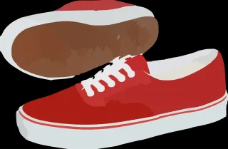Tennis shoes Red Running Stickdatei