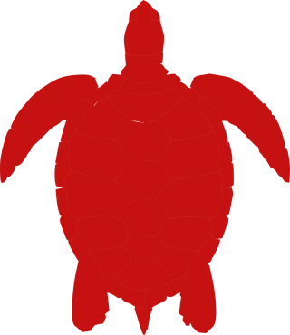 Turtle Red Animal Stickdatei – Tiere