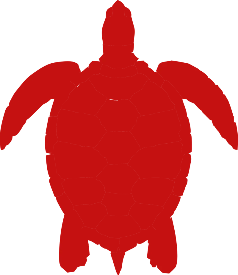 Turtle Red Animal Stickdatei – Tiere