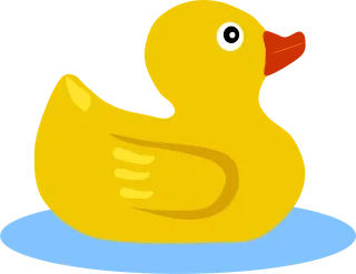 Duck Swimming Yellow Stickdatei
