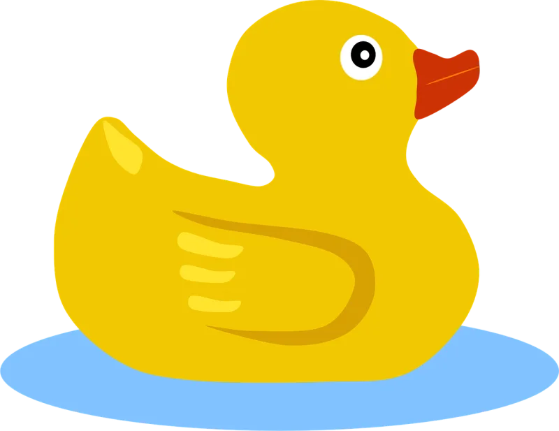 Duck Swimming Yellow Stickdatei – Sport