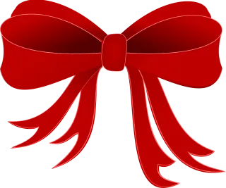 Bow Red Ribbon Stickdatei – Weihnachten