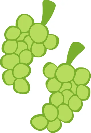 Grapes Green Fruit Stickdatei