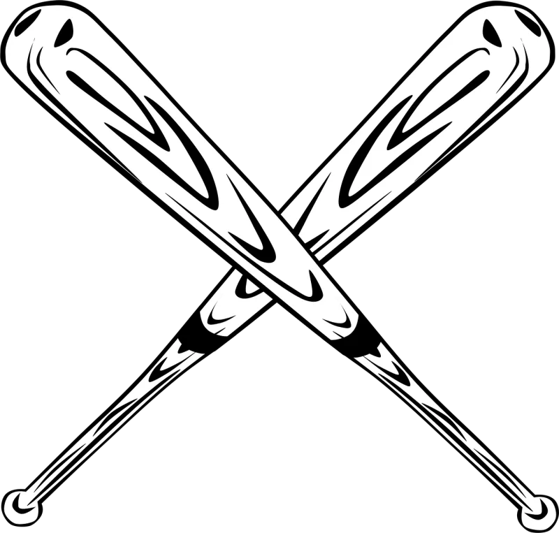 Baseball bats Baseball Crossed Stickdatei – Sport