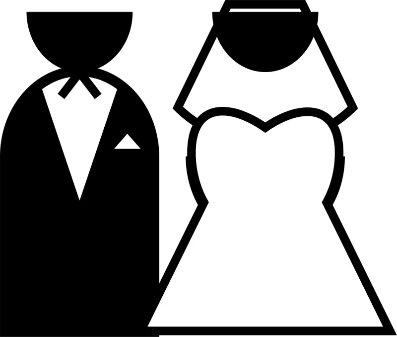 Bride Groom Wedding Stickdatei – Herzen & Liebe