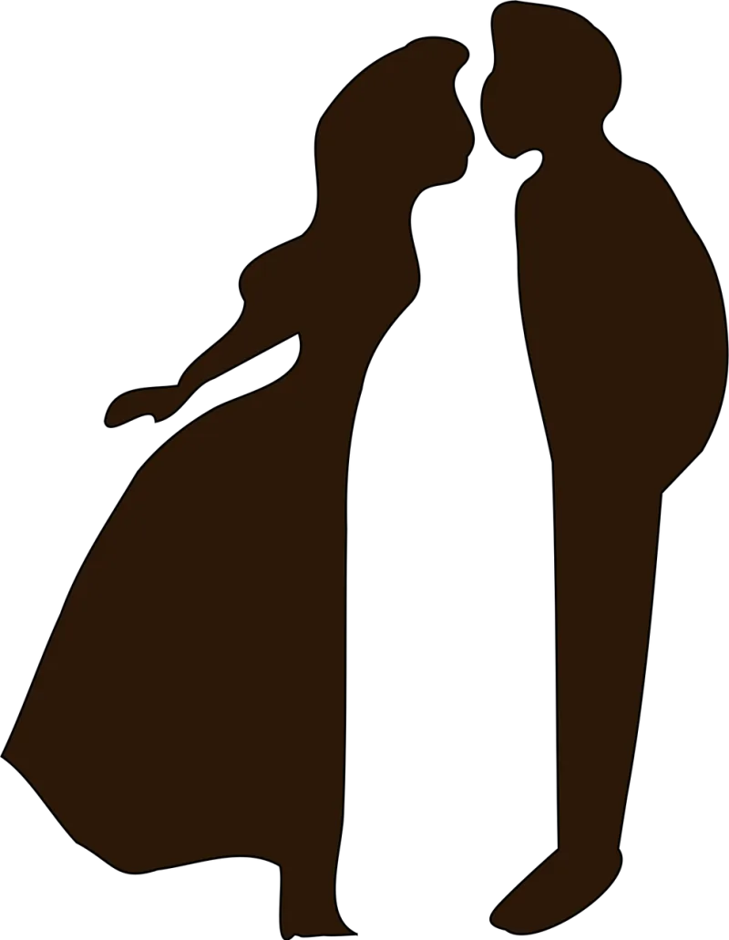 Couple Kiss Love Stickdatei – Herzen & Liebe