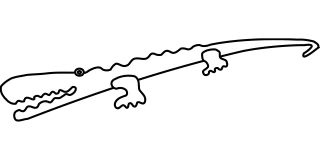Crocodile Alligator Reptile Stickdatei