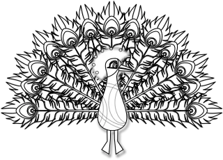 Peacock Bird Pheasant Stickdatei