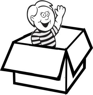 Boy Box Carton Stickdatei