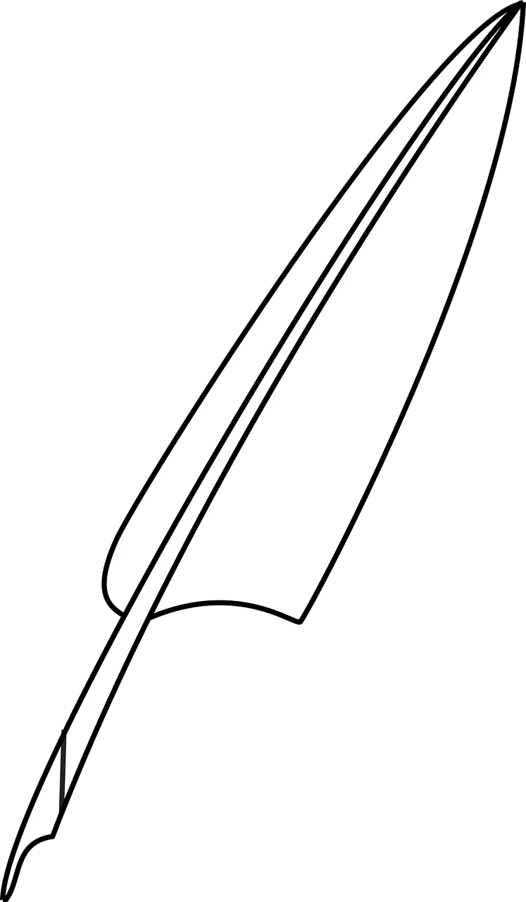 Quill Pen Feather Stickdatei – Natur