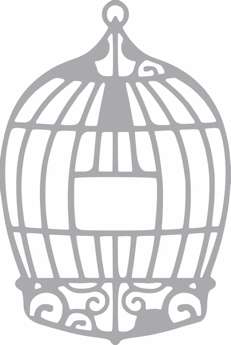 Birdcage Vintage Bird Stickdatei – Weihnachten