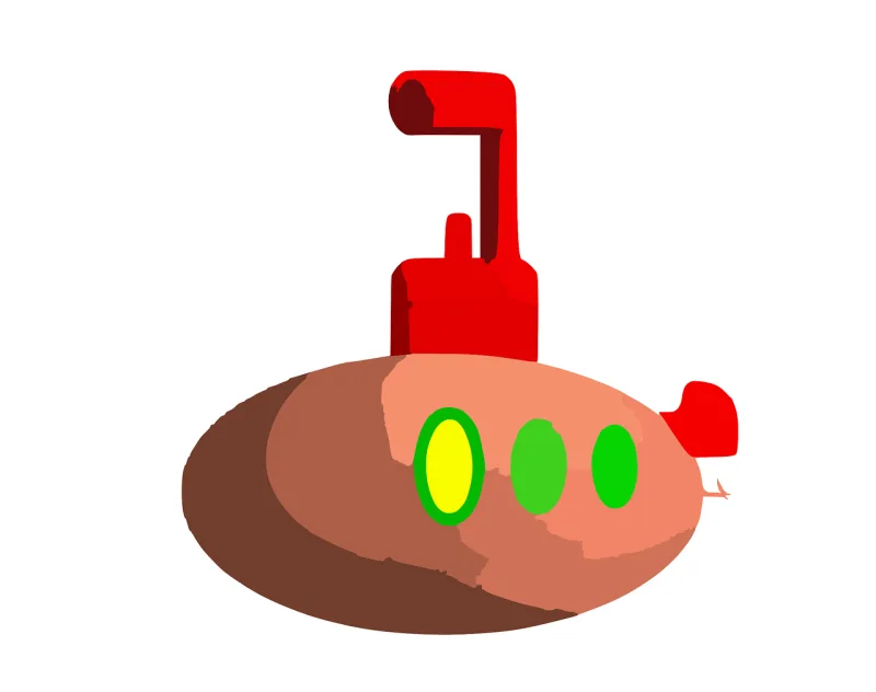 Submarine Periscope Underwater Stickdatei – Fahrzeuge