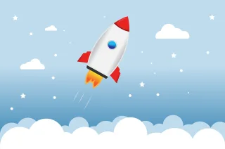 Rocket Science Spaceship Stickdatei