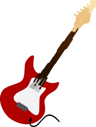 Guitar Electric Red Stickdatei – Musik