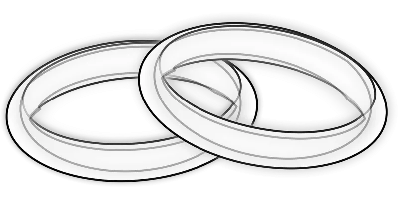 Rings Wedding Bands Stickdatei – Herzen & Liebe