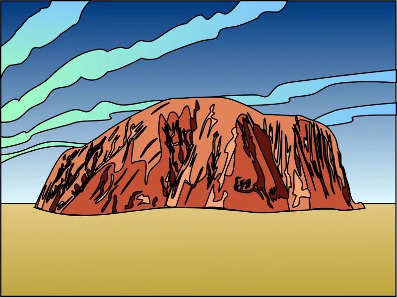 Uluru Ayers rock Rock Stickdatei – Natur