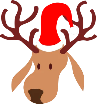Reindeer Christmas Holiday Stickdatei