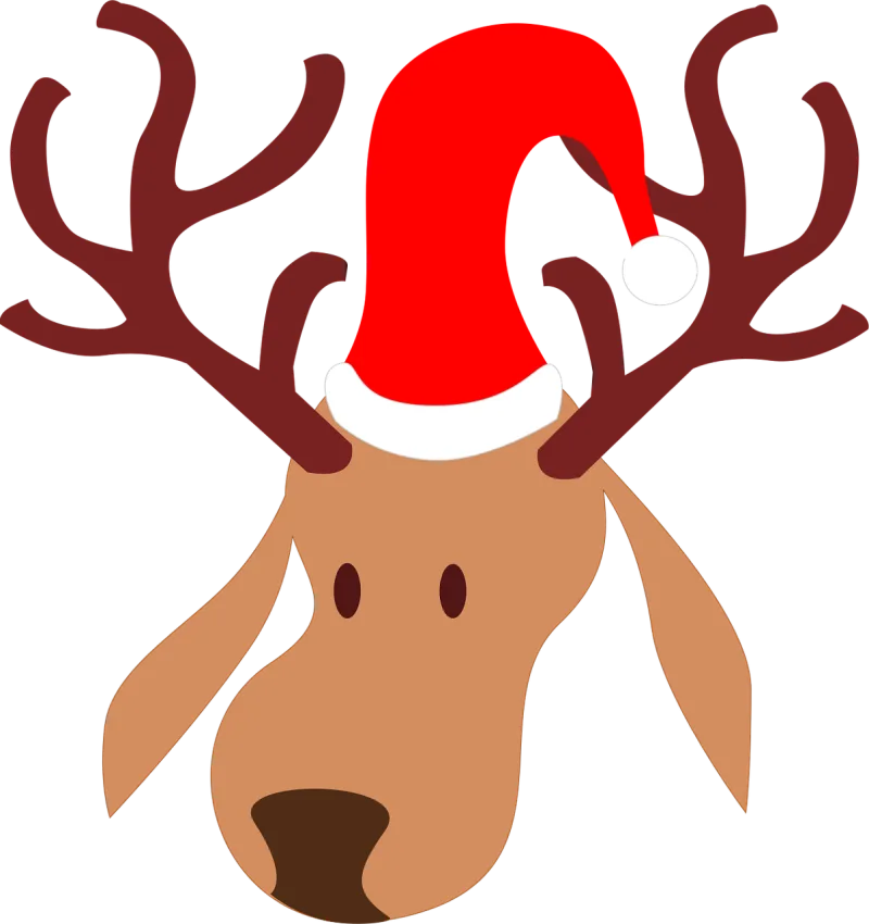 Reindeer Christmas Holiday Stickdatei – Weihnachten