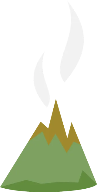 Volcano Flat Volcanism Stickdatei